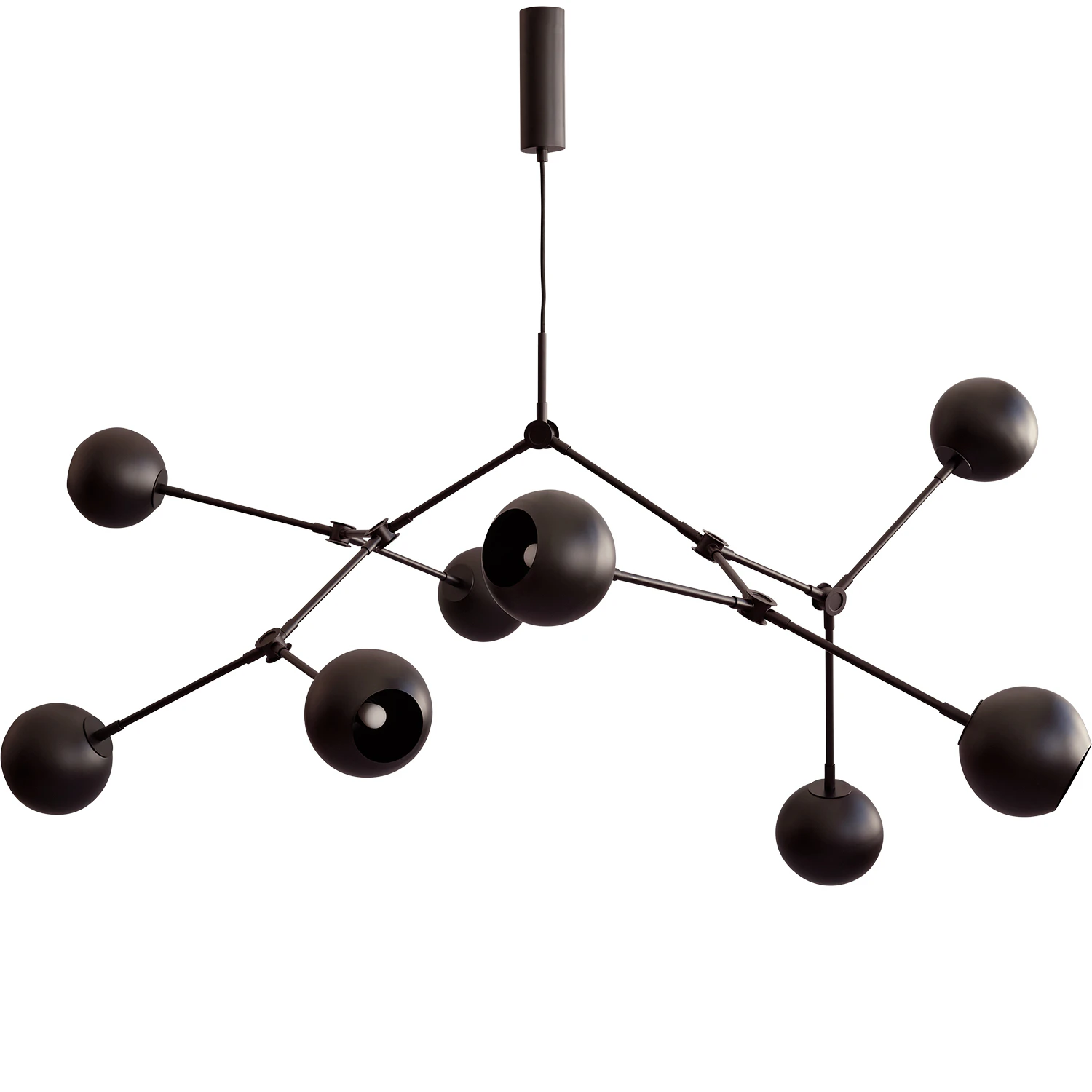 101 Copenhagen Drop Globe Pendel 150 Cm - Ljuskronor & Takkronor Järn Burned Black
