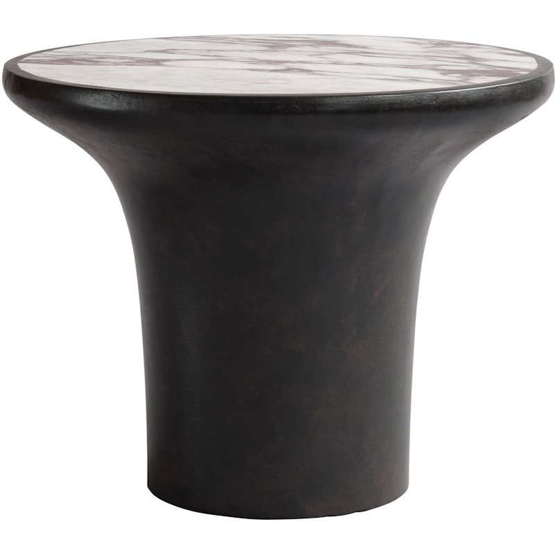 Trumpet Sidobord Kaffe / Calacatta, 35 cm
