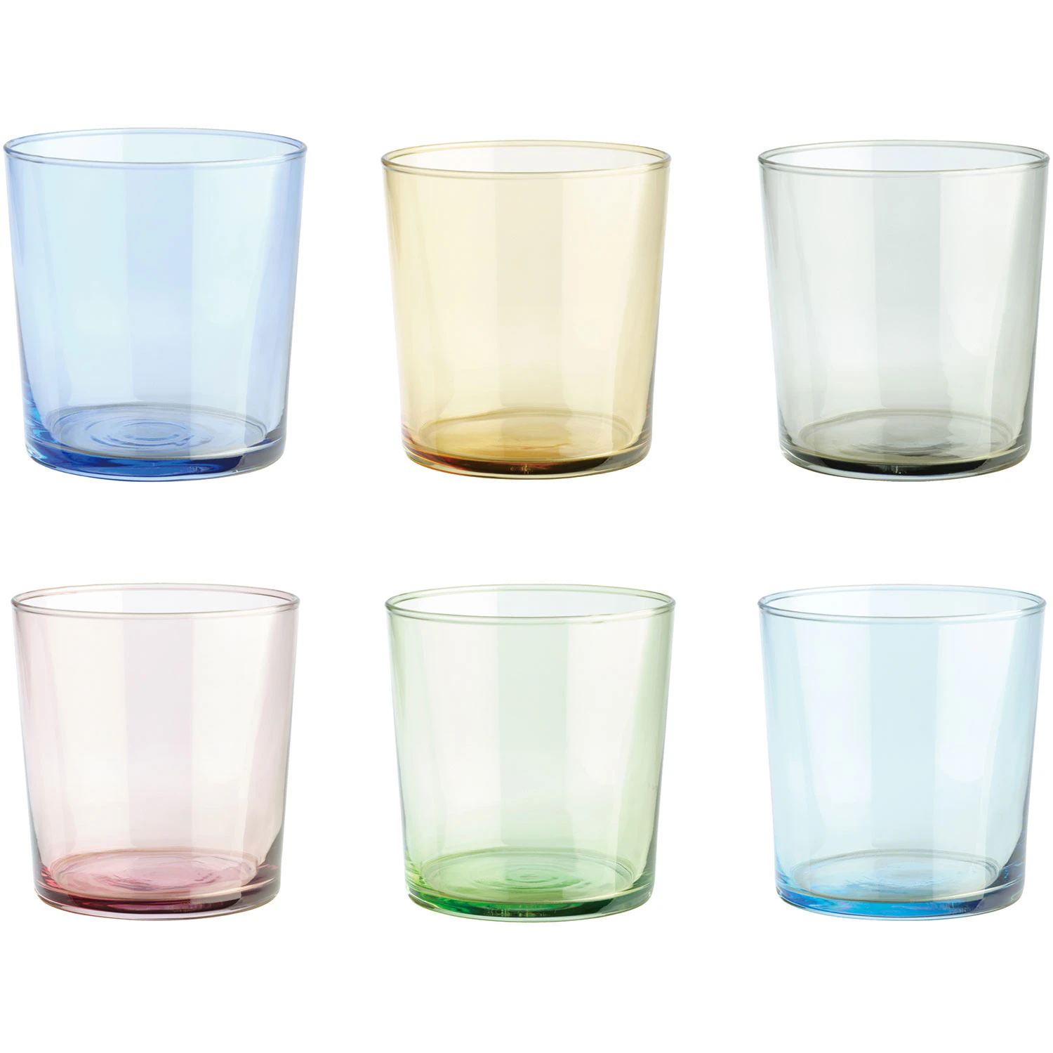 aida café dricks 6 delar - dricksglas glas multi