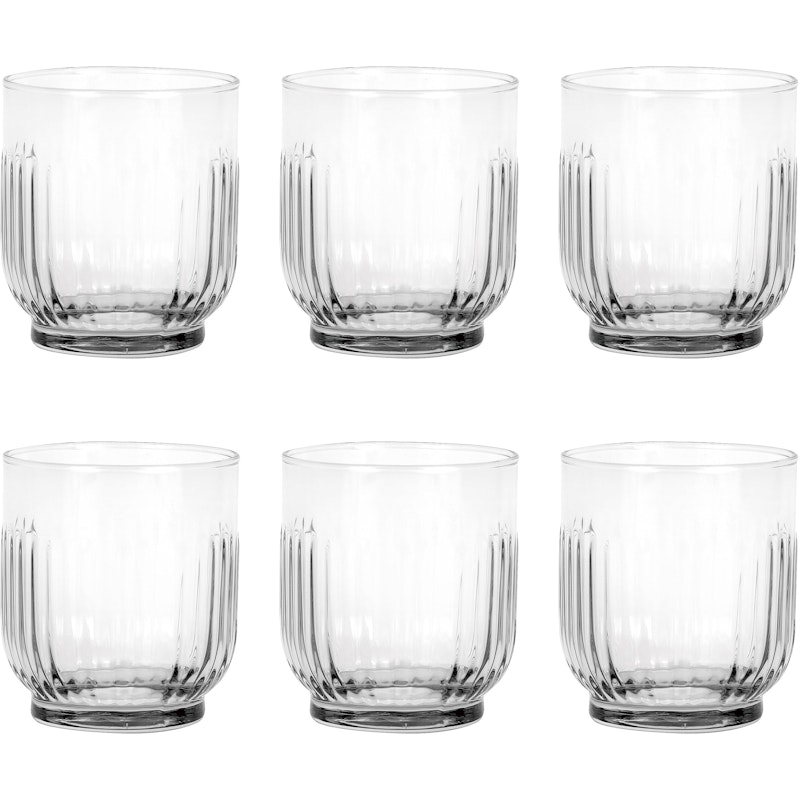 Groovy Glas 33 cl 6-pack, Klar