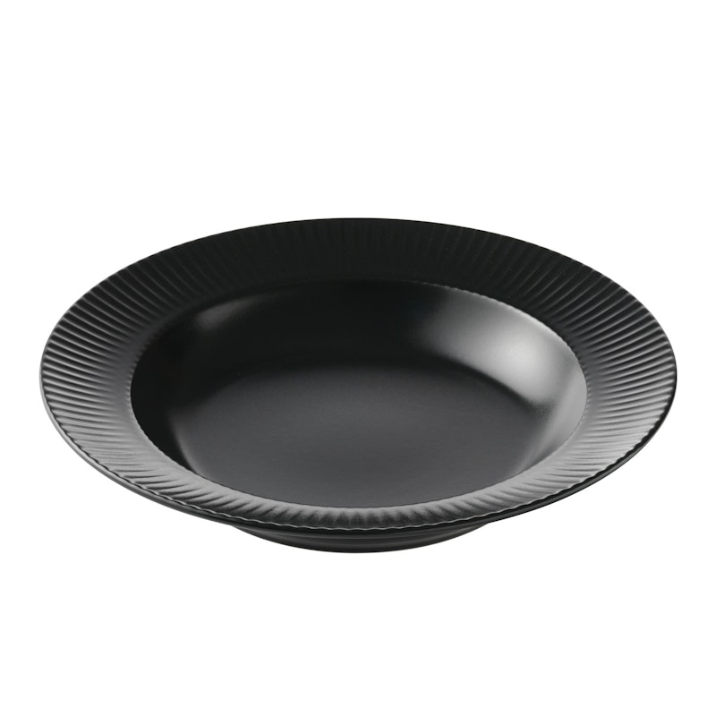 Groovy Djup Tallrik 23 cm, Svart