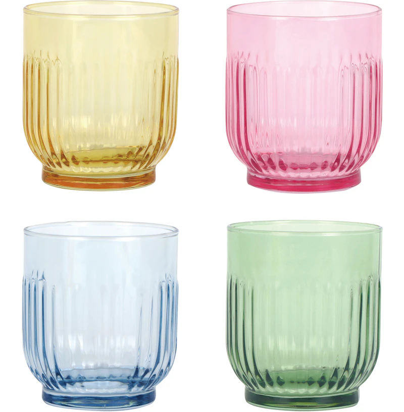 Groovy Glas 33 cl 4-pack, Multi