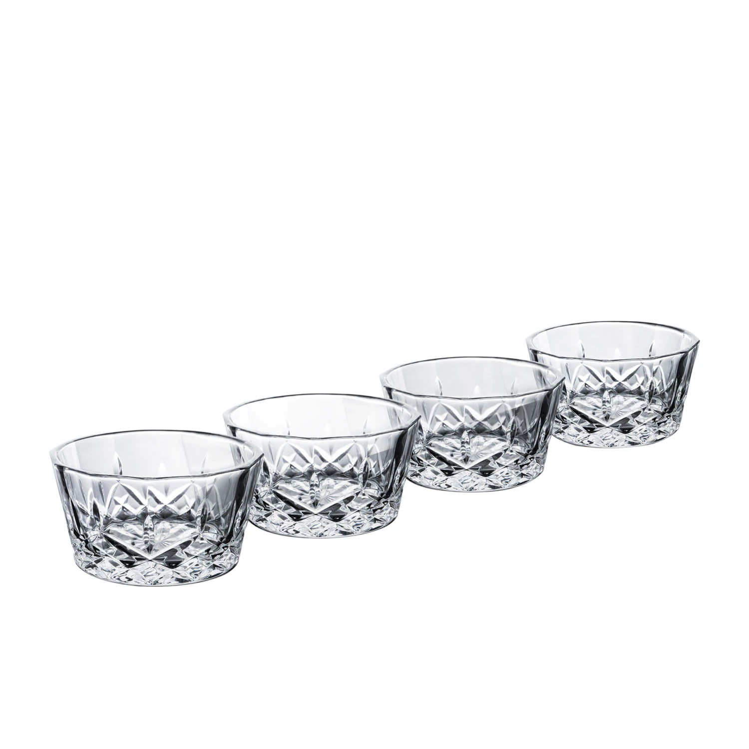 Aida Harvey Snackssk&aring;lar 4-pack 11,5 Cm - Serveringssk&aring;lar Glas Klar