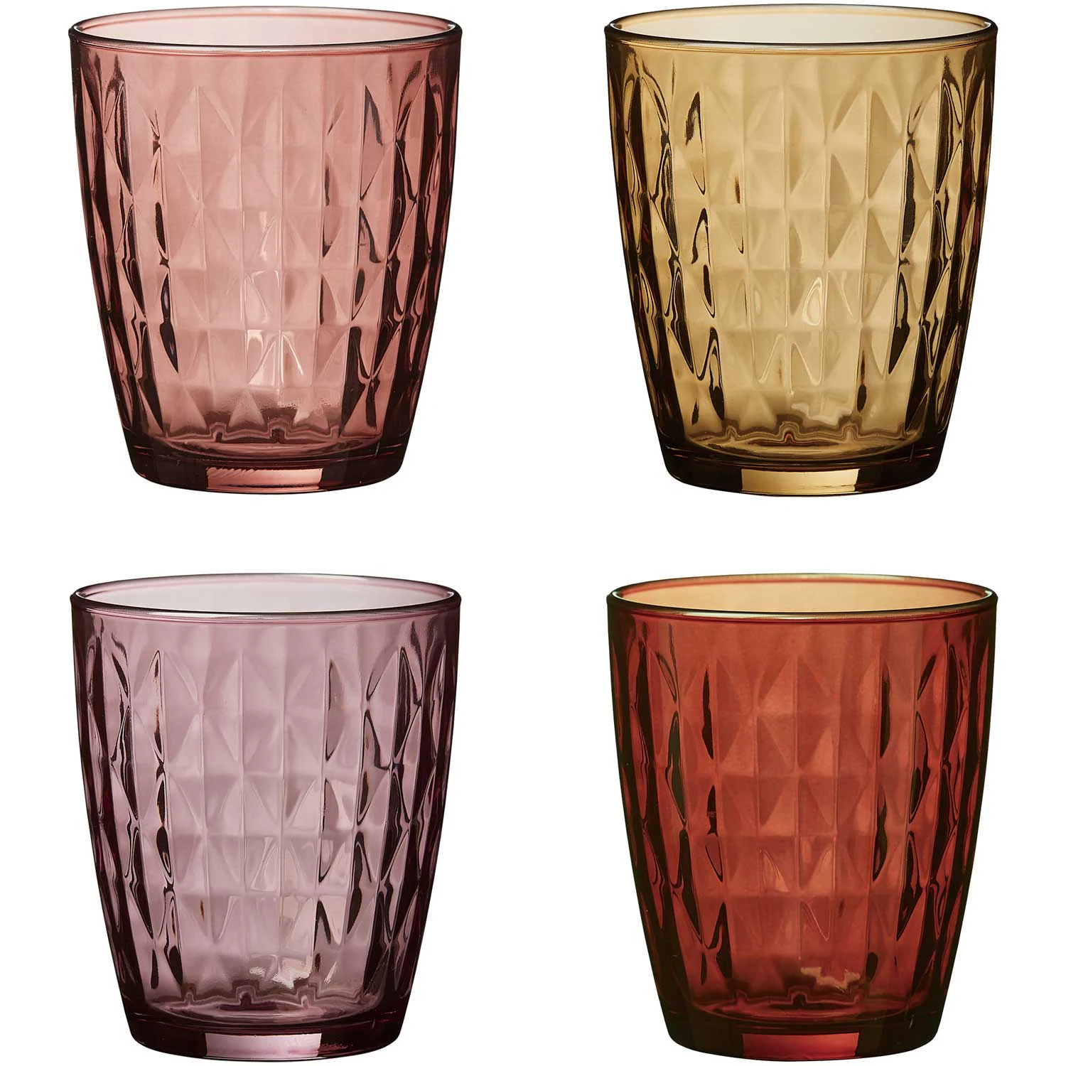 aida mosaik dricks 4-pack 34 cl - dricksglas glas röd