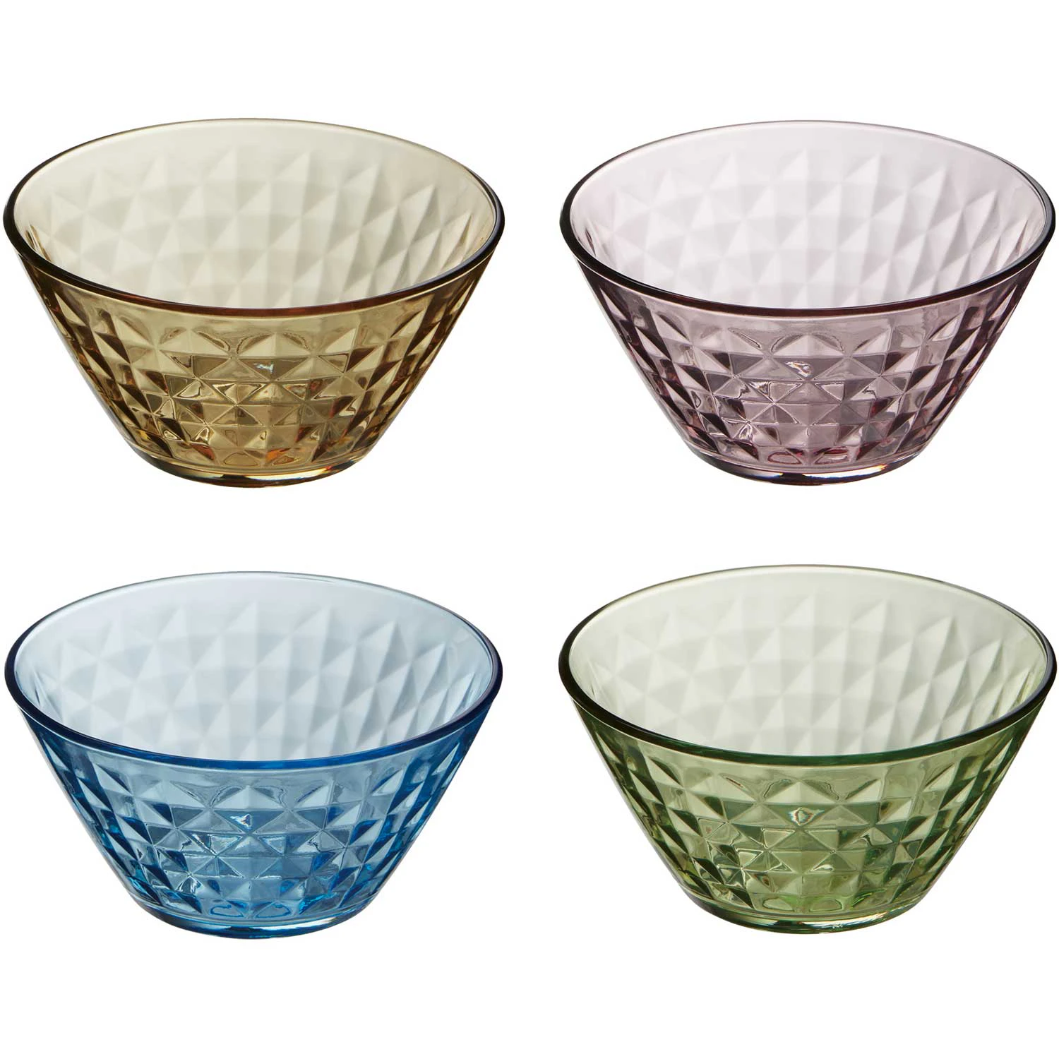 Aida Mosaik Sk&aring;lar 4-pack - Serveringssk&aring;lar Glas Multi