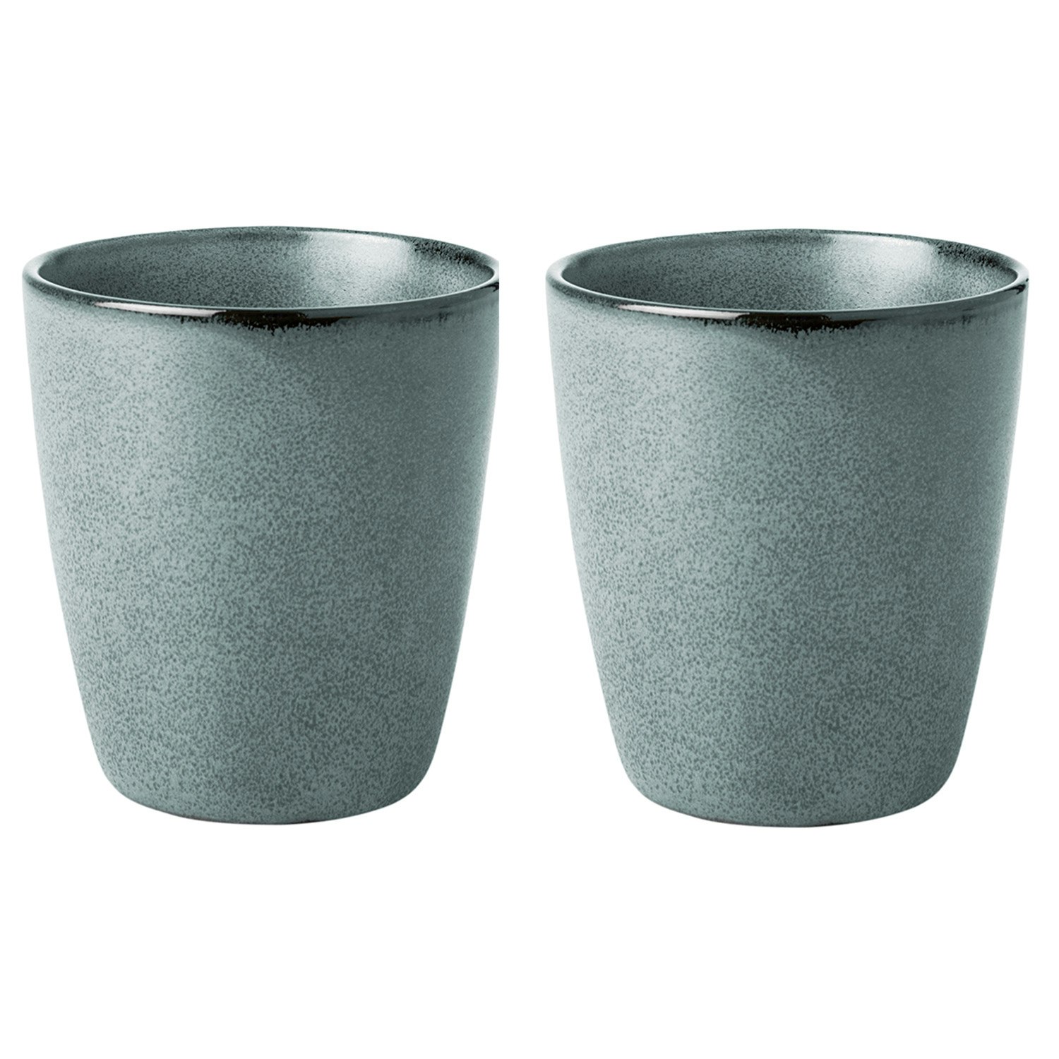 Aida Raw &Auml;ggkopp 2-pack - Kaffekoppar Stengods Northern Green