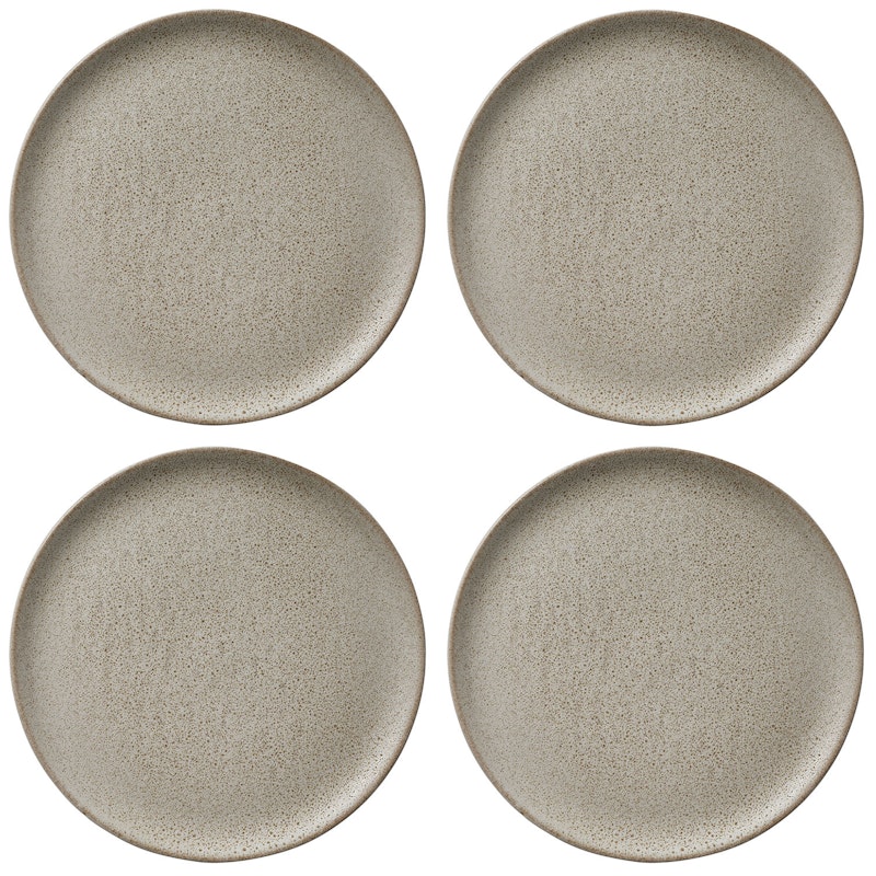 Raw Assiett 20 cm 4-pack, Sandy Beige