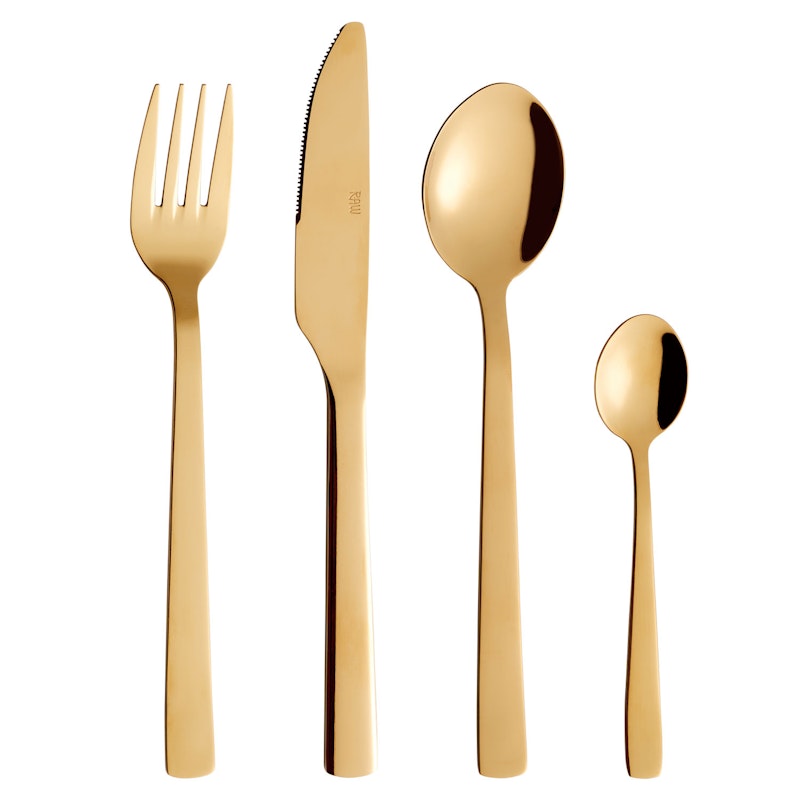 Raw Bestickset 48 Delar, Guld