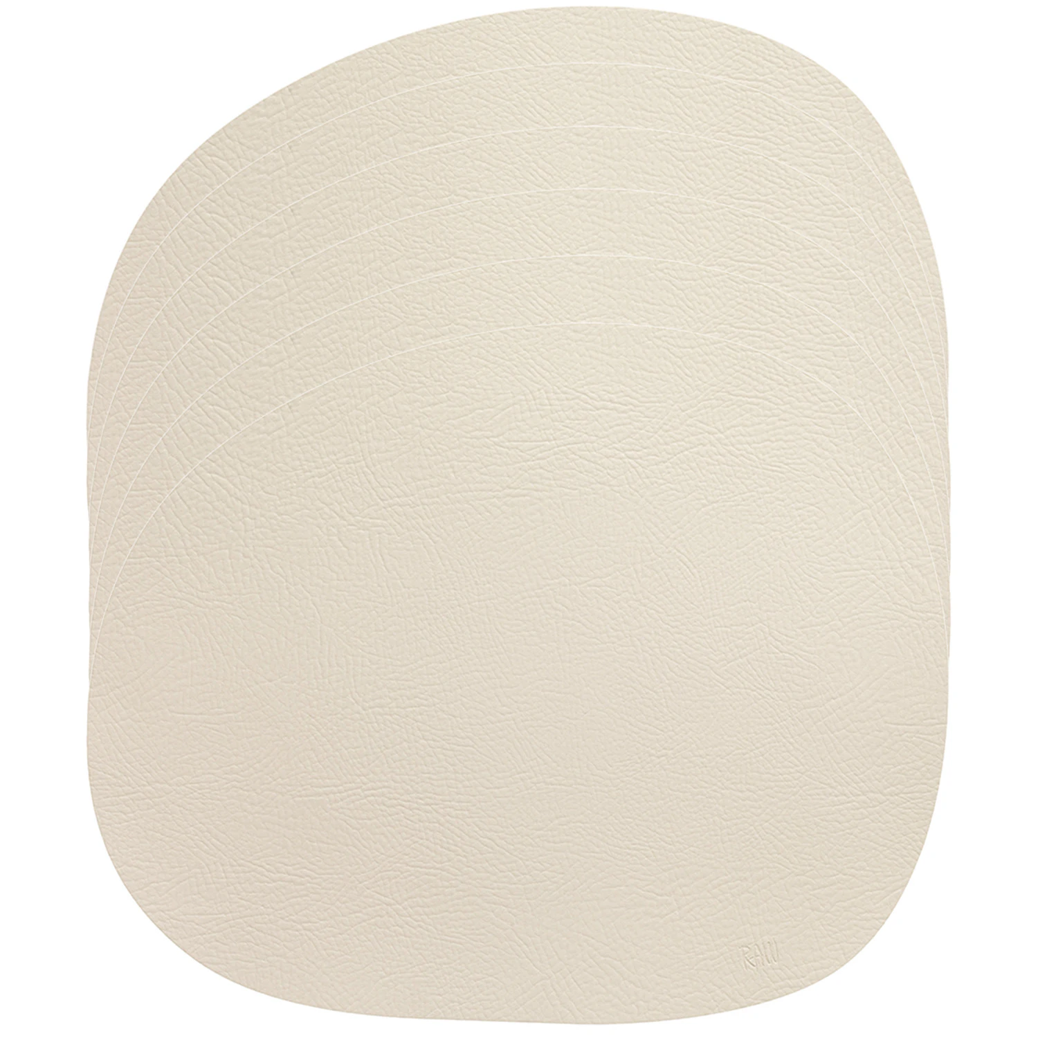 Aida Raw Buffalo Bordstablett 6-pack - Bordstabletter & Glasunderl&auml;gg &Aring;tervunnet L&auml;der Warm nude