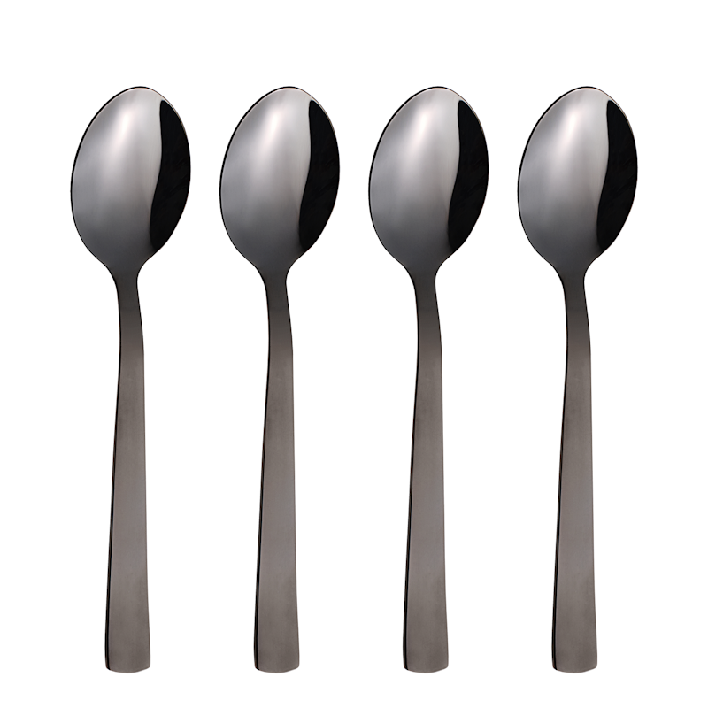 Raw Dessertsked 4-pack, Svart
