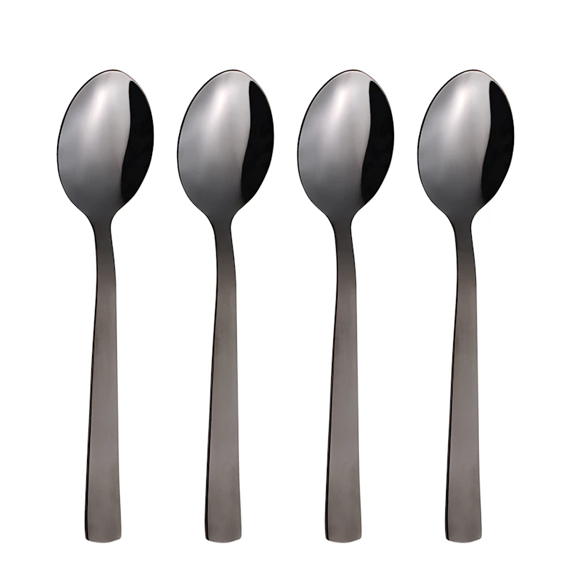 Raw Dessertsked 4-pack, Svart
