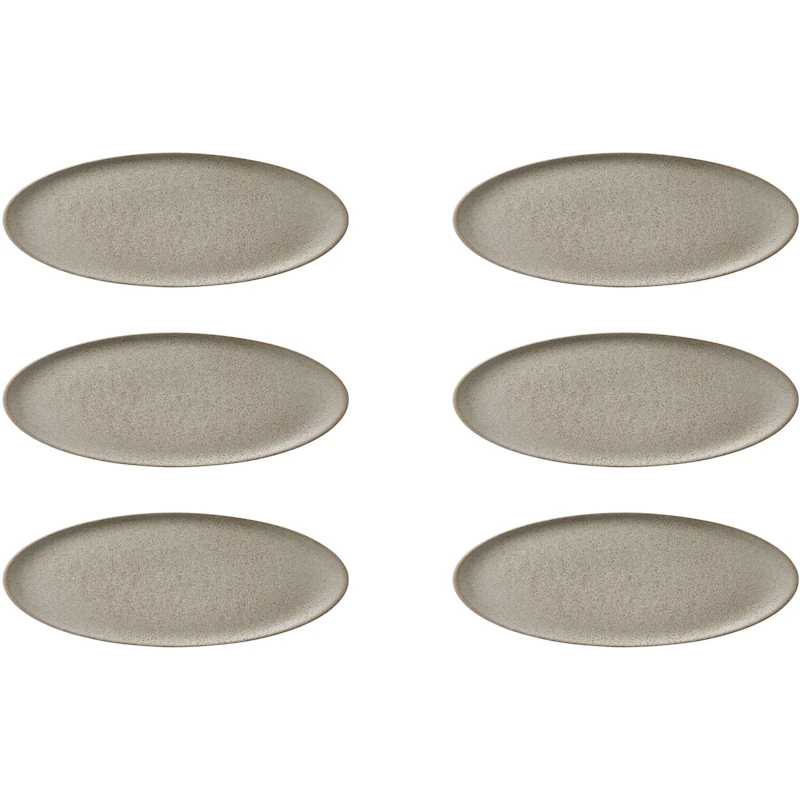 RAW Desserttallrik 20 cm 6-pack, Sandy Beige