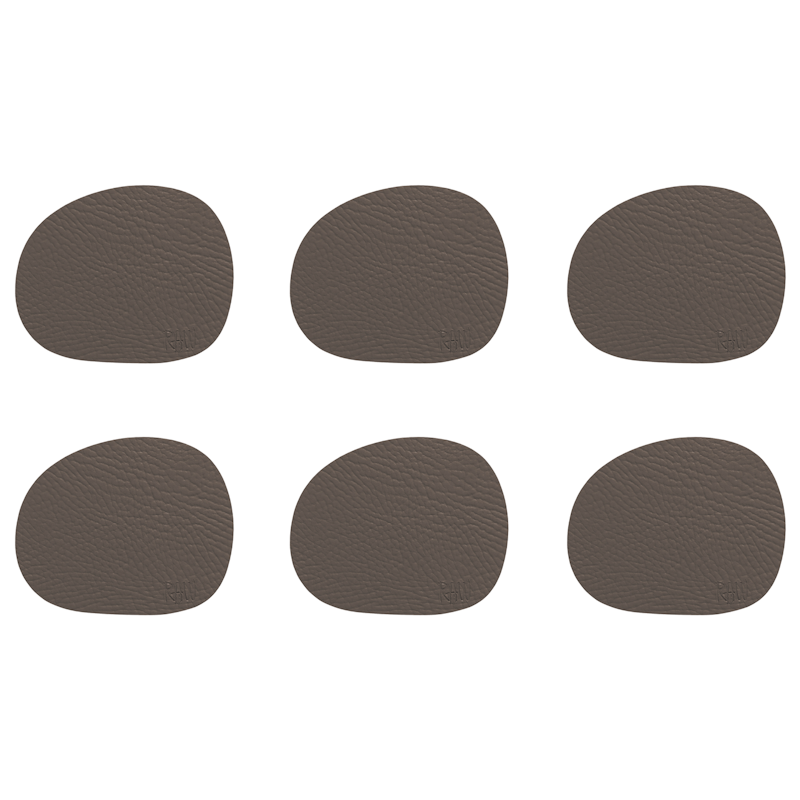 Raw Glasunderlägg 6-pack, Clay
