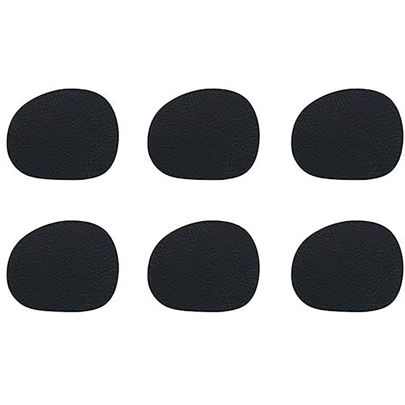 Raw Glasunderlägg 6-pack, Black Buffalo