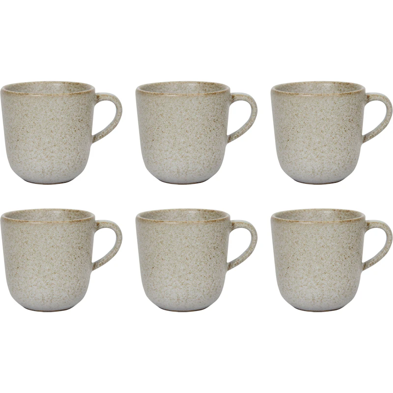 RAW Kaffekopp 20 cl 6-pack, Sandy Beige