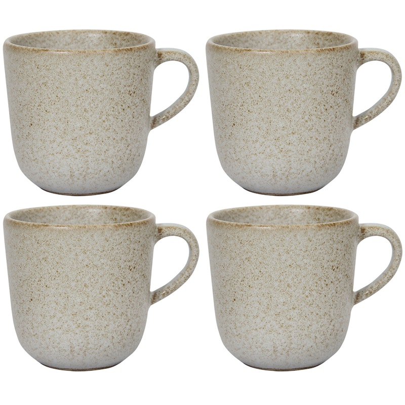 Raw Kaffekopp 25 cl 4-pack, Sandy Beige