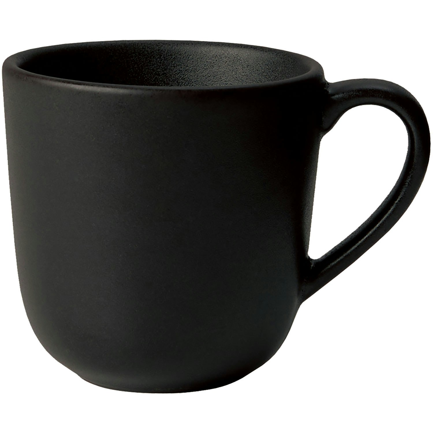 Aida Raw Kaffemugg Med Handtag 20 Cl - Kaffekoppar Stengods Titanium Black