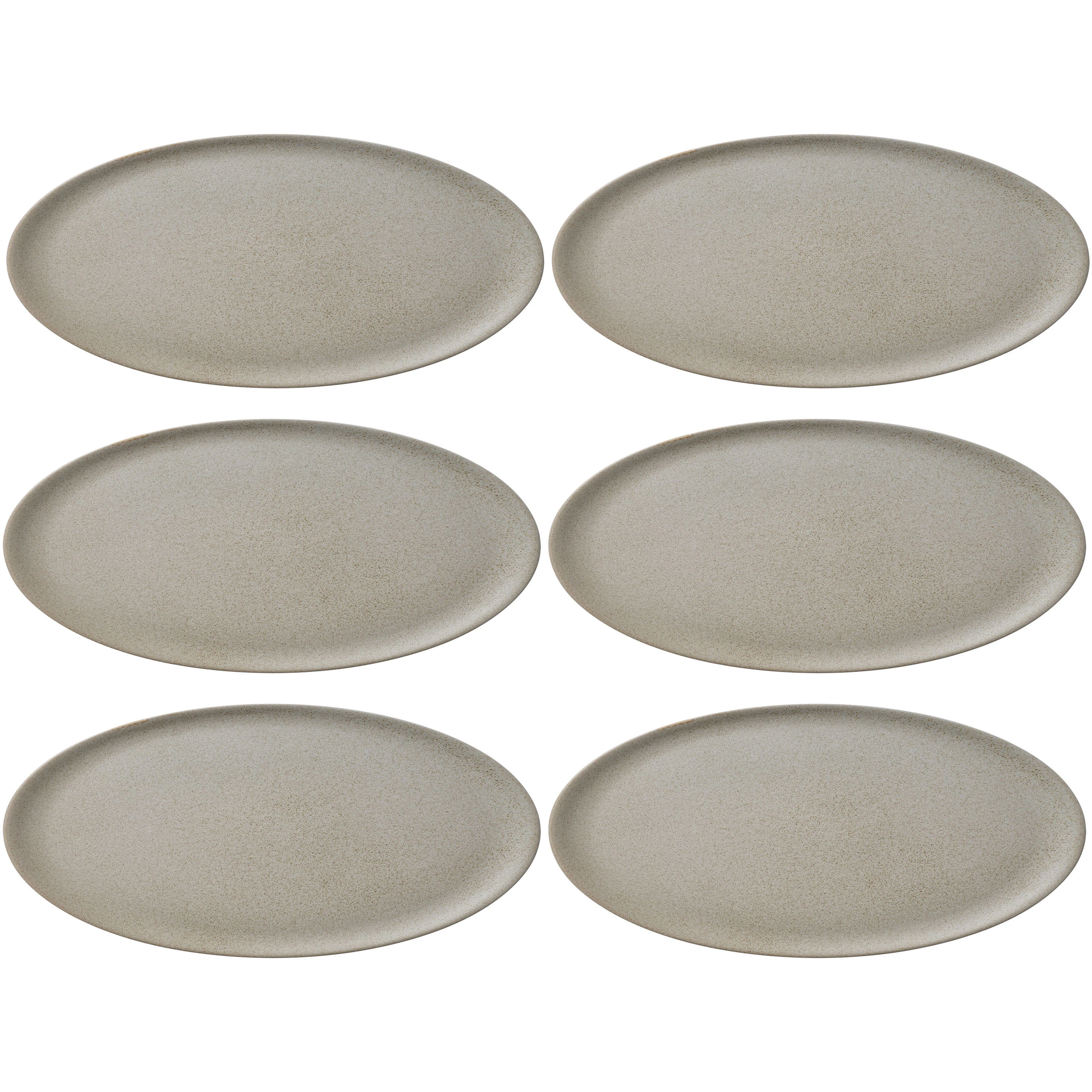 Aida Raw Middagstallrik 28 Cm 6-pack - Stengods Sandy Beige