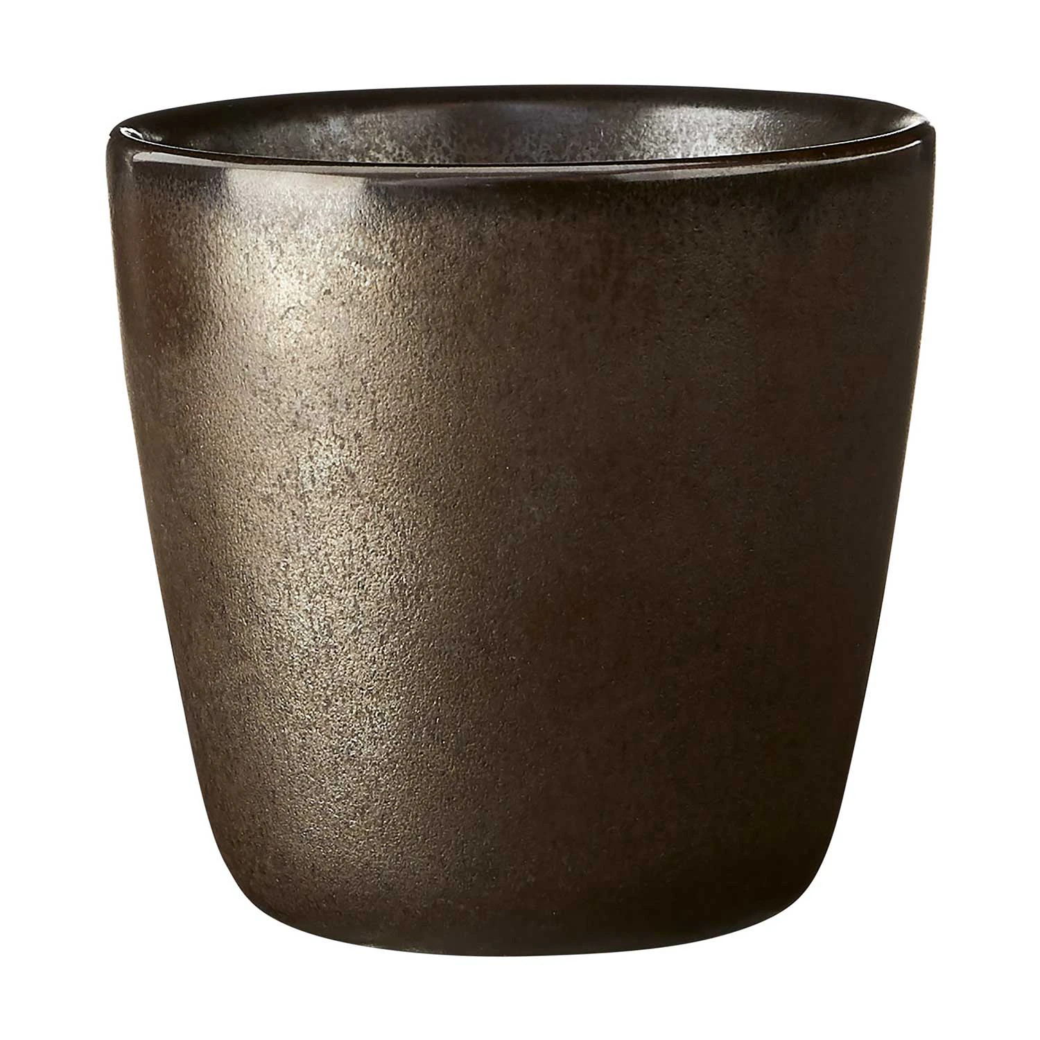 aida raw mugg 30 cl - stengods metallic brown