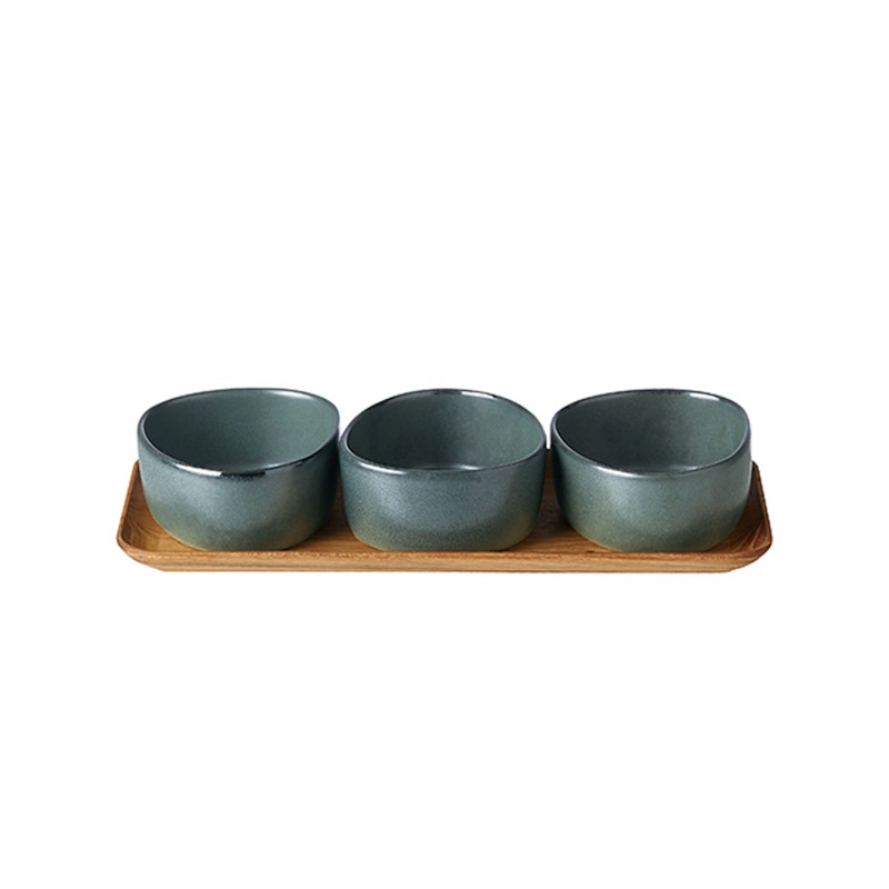 Raw Organic Skålar 3-pack, Northern Green