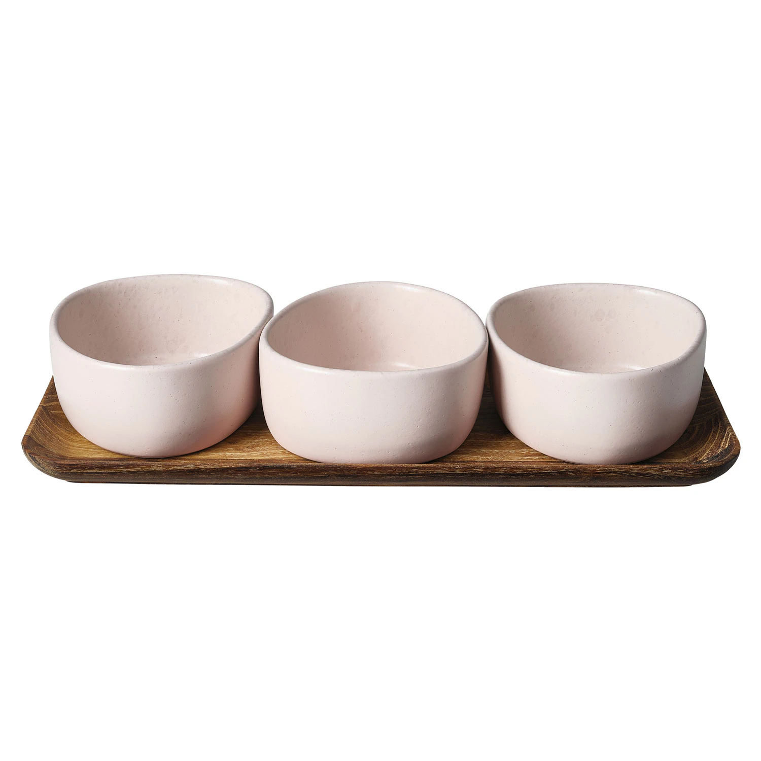 Aida Raw Organic Sk&aring;lar 3-pack - Serveringssk&aring;lar Stengods Nordic Nude