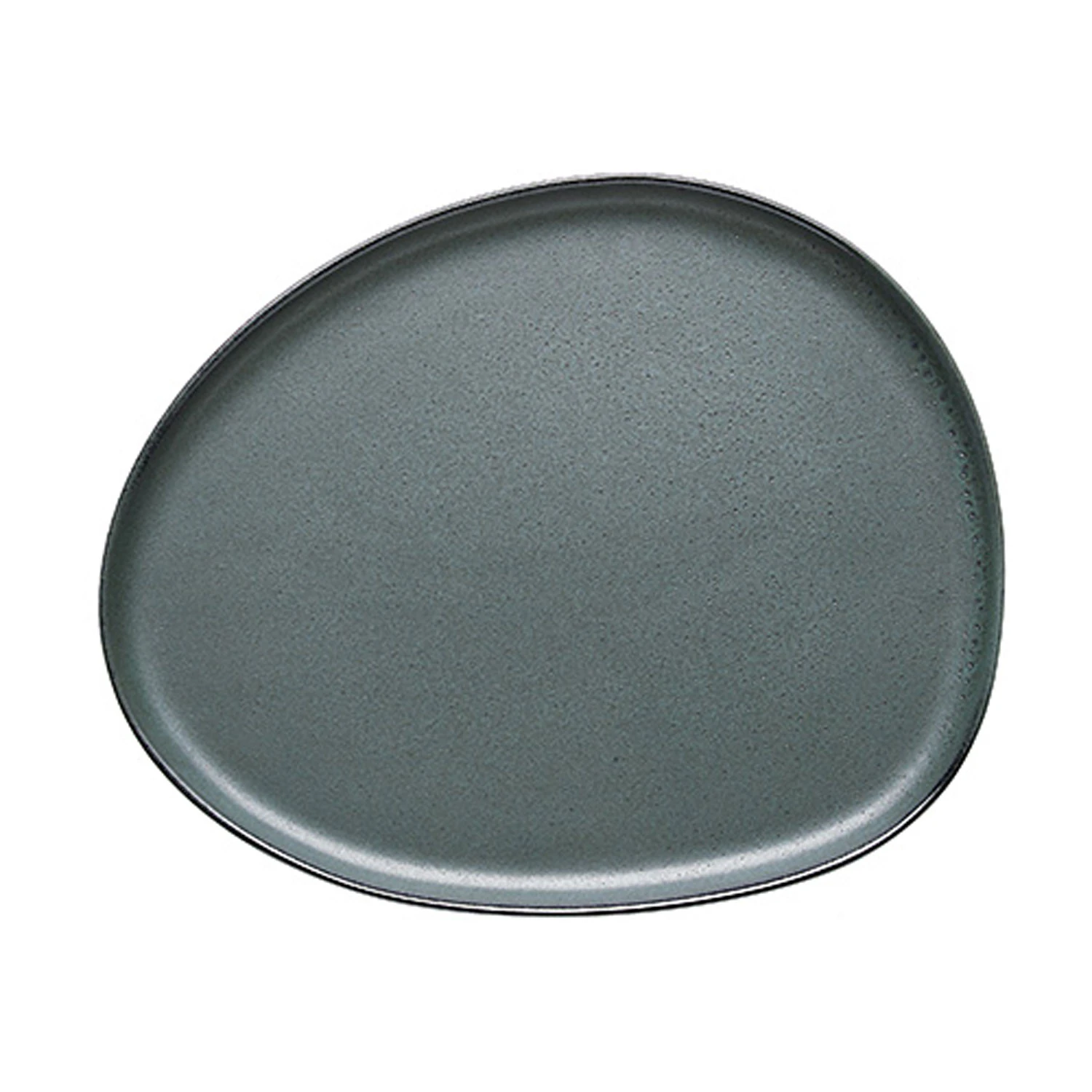 aida raw organic tallrik 21x24 cm northern light - stengods northern green