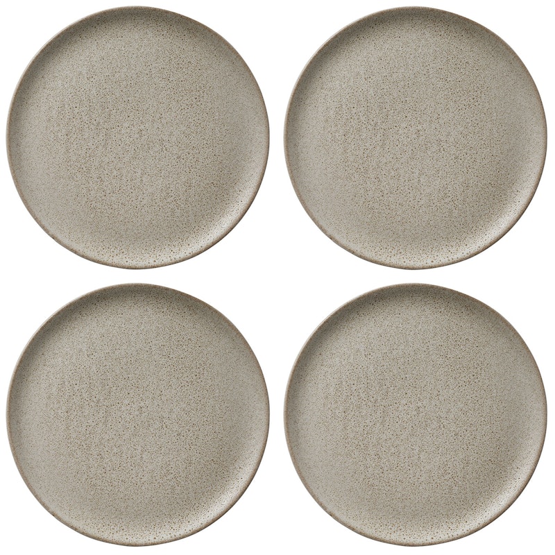 Raw Assiett 20 cm 4-pack, Sandy Beige