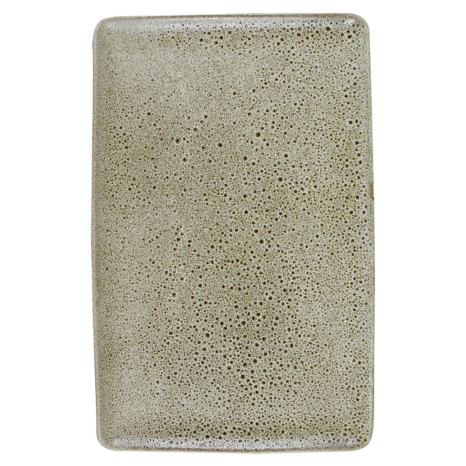 Aida Raw Rektangul&auml;r Tallrik 31,5x20 - Mattallrikar Stengods Sandy Beige