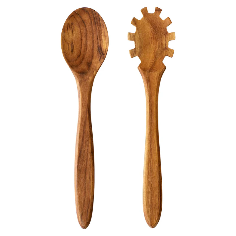 Raw Salladsbestick, Teak