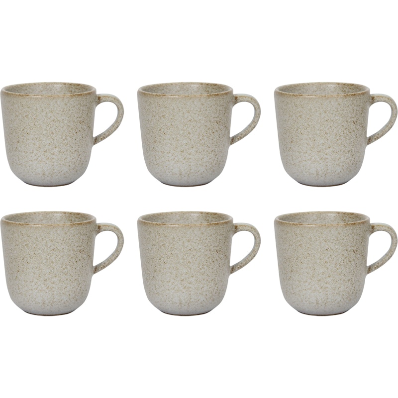 RAW Kaffekopp 20 cl 6-pack, Sandy Beige
