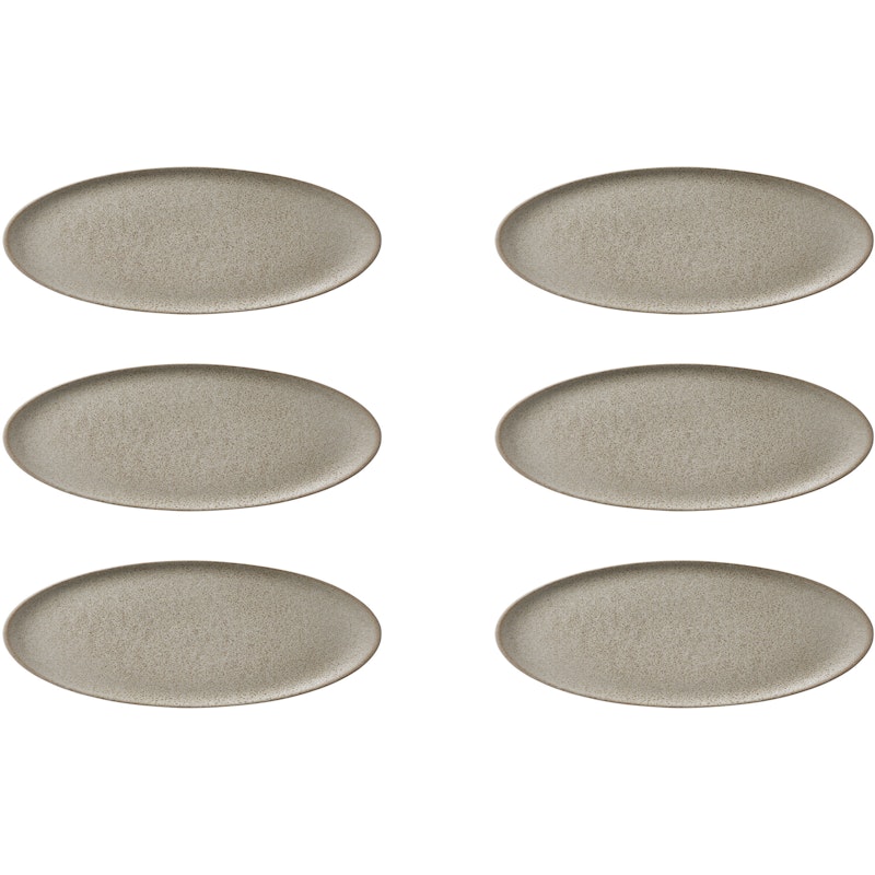 RAW Desserttallrik 20 cm 6-pack, Sandy Beige