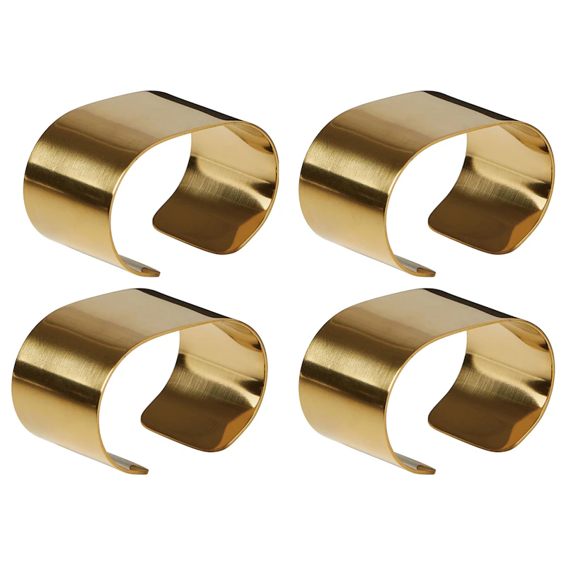 Raw Servettring 4-pack, Guld