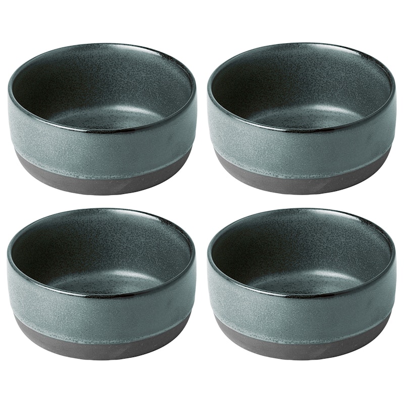 Raw Skål 13 cm 4-pack, Northern Green