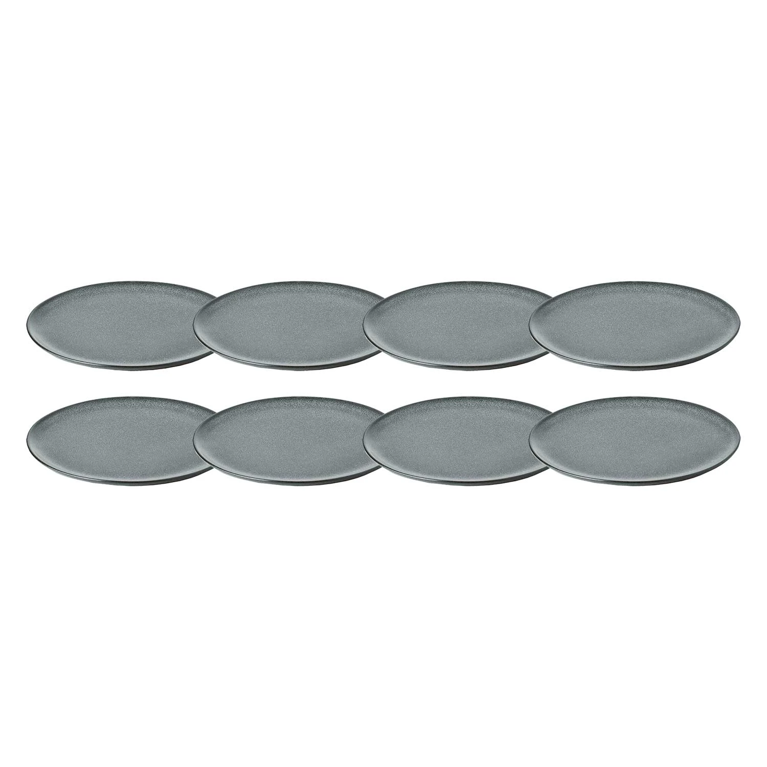 aida raw tallrik 23 cm 8-pack - stengods northern green