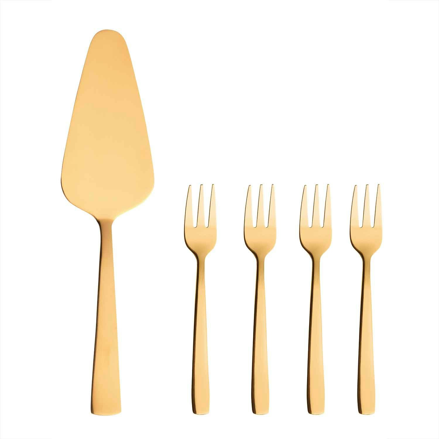 aida raw tårtset 5-pack - rostfritt stål guld