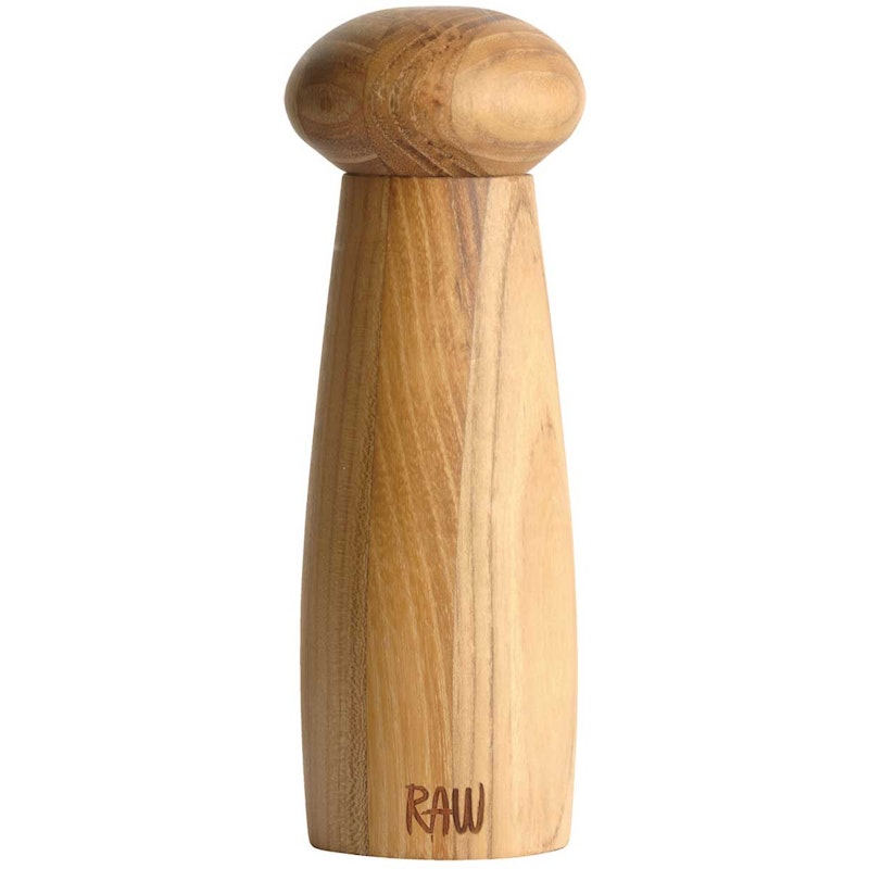 Raw Teak Saltkvarn, 18 cm