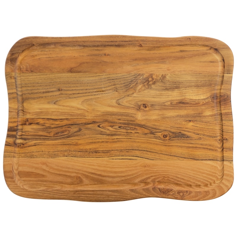 Raw Teak Skärbräda, 33x45 cm