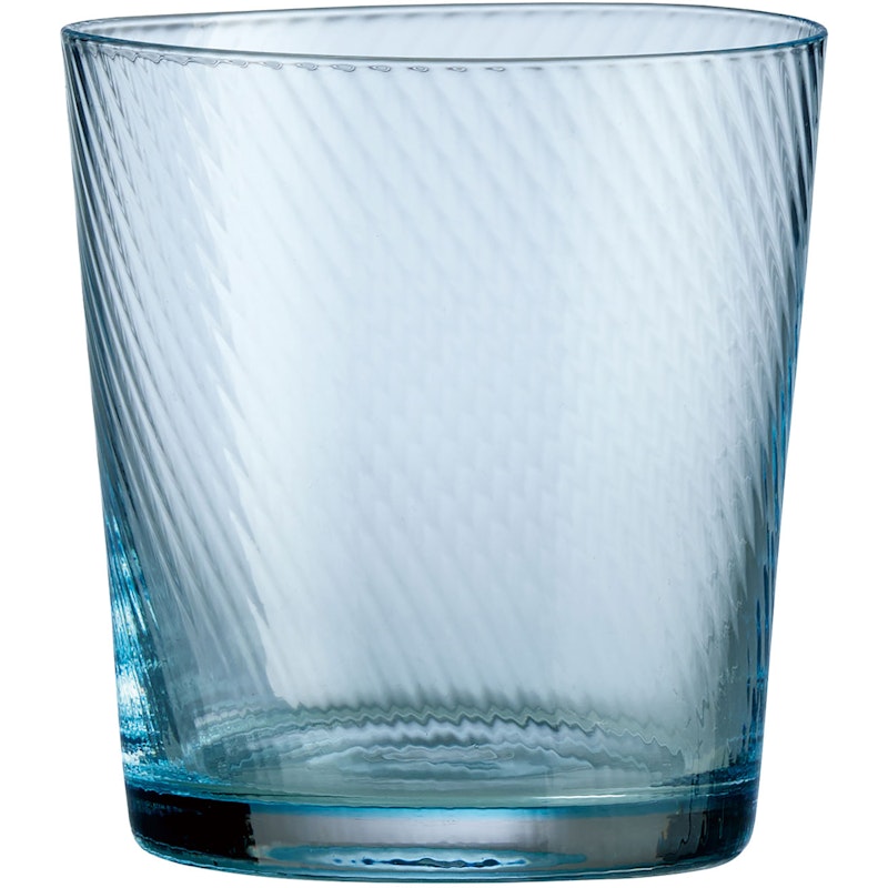RAW Unique Swirl Glas Låg 30 cl, Ljusblå