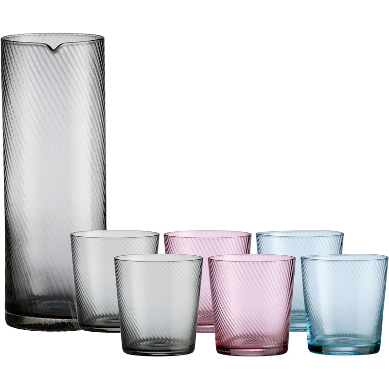 RAW Unique Swirl Glasset 7-pack