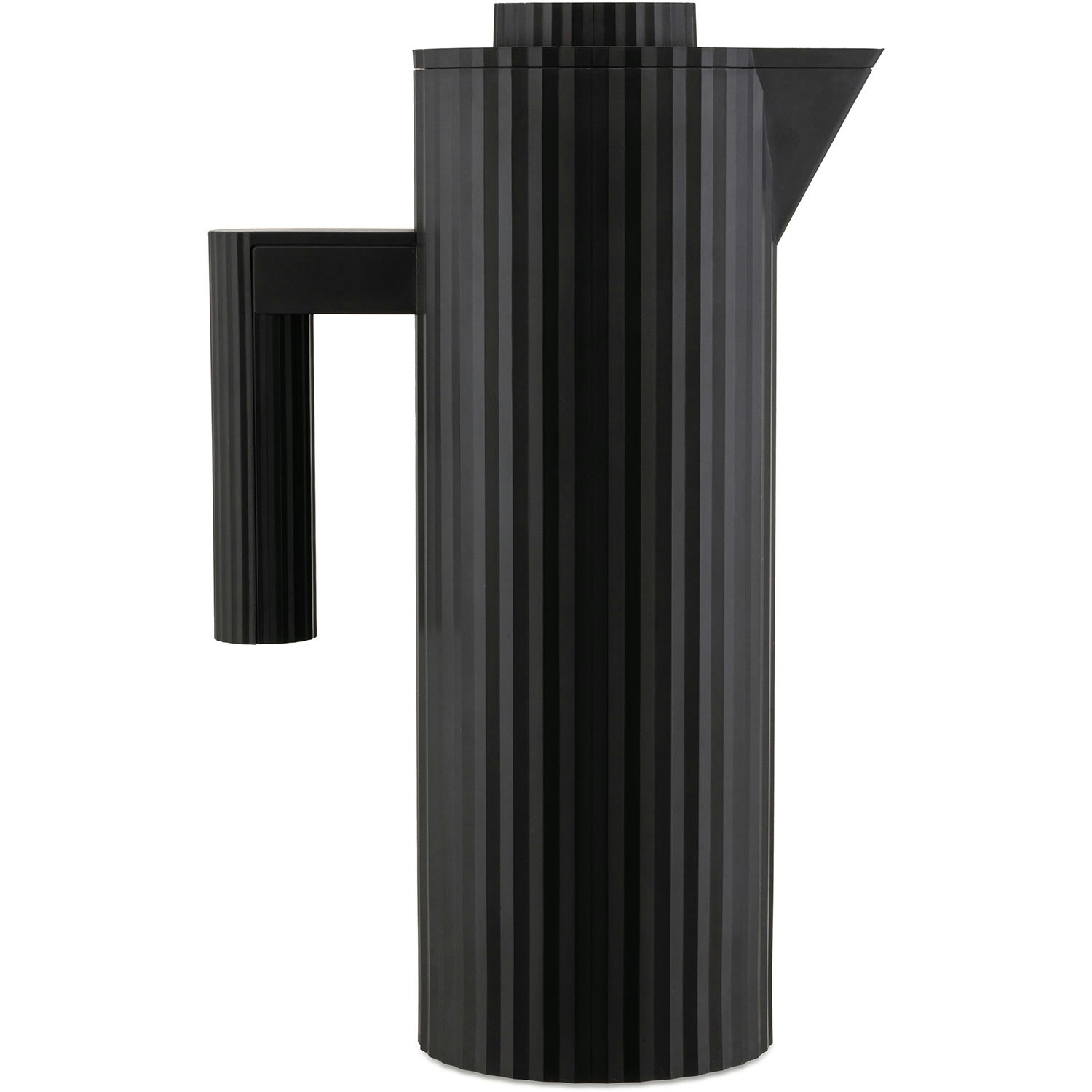Alessi Plisse Termoskanna 1 L - Termosar Glas Svart