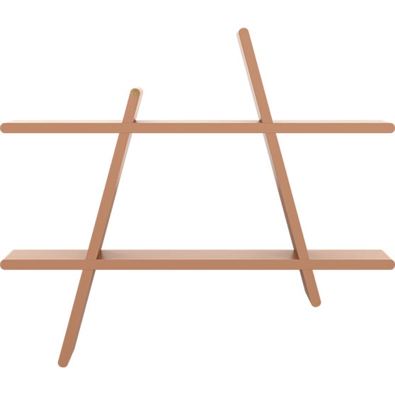 A-Shelf Vägghylla L, Bok Mocka