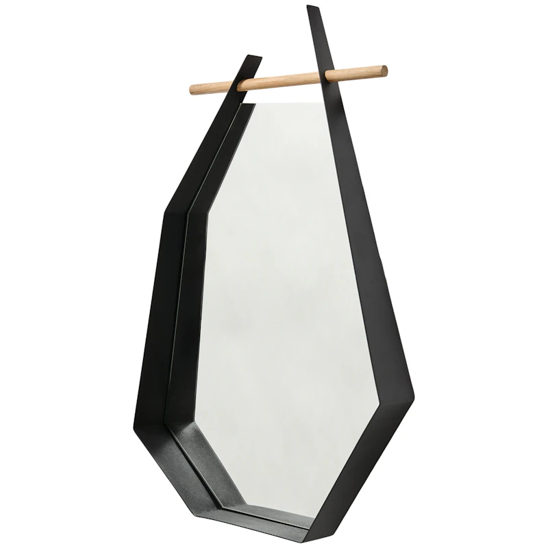 Edge Väggspegel 38x72 cm, Svart