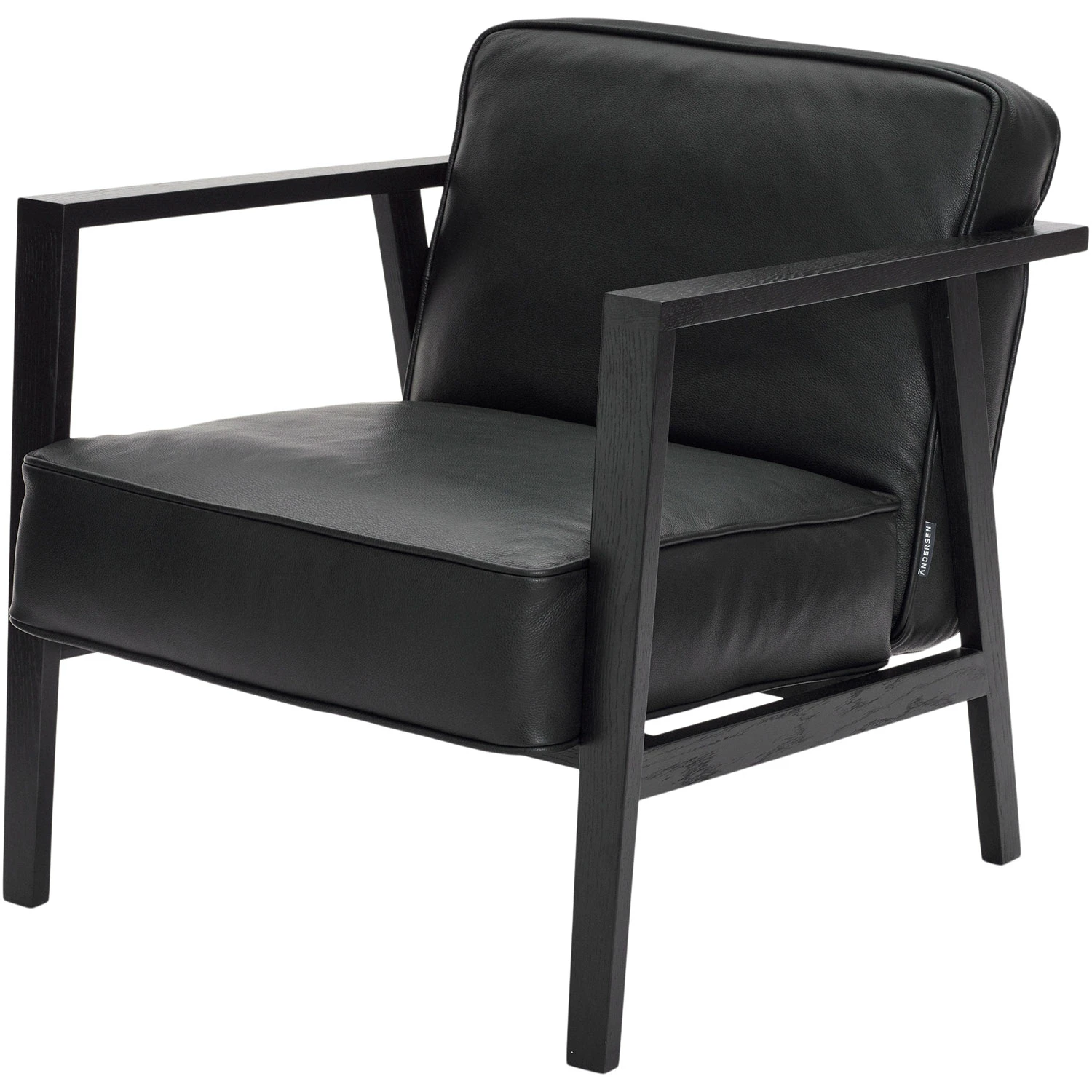 Andersen Lc1 Loungestol lackerad Ek/ - Massiv Ek Svart