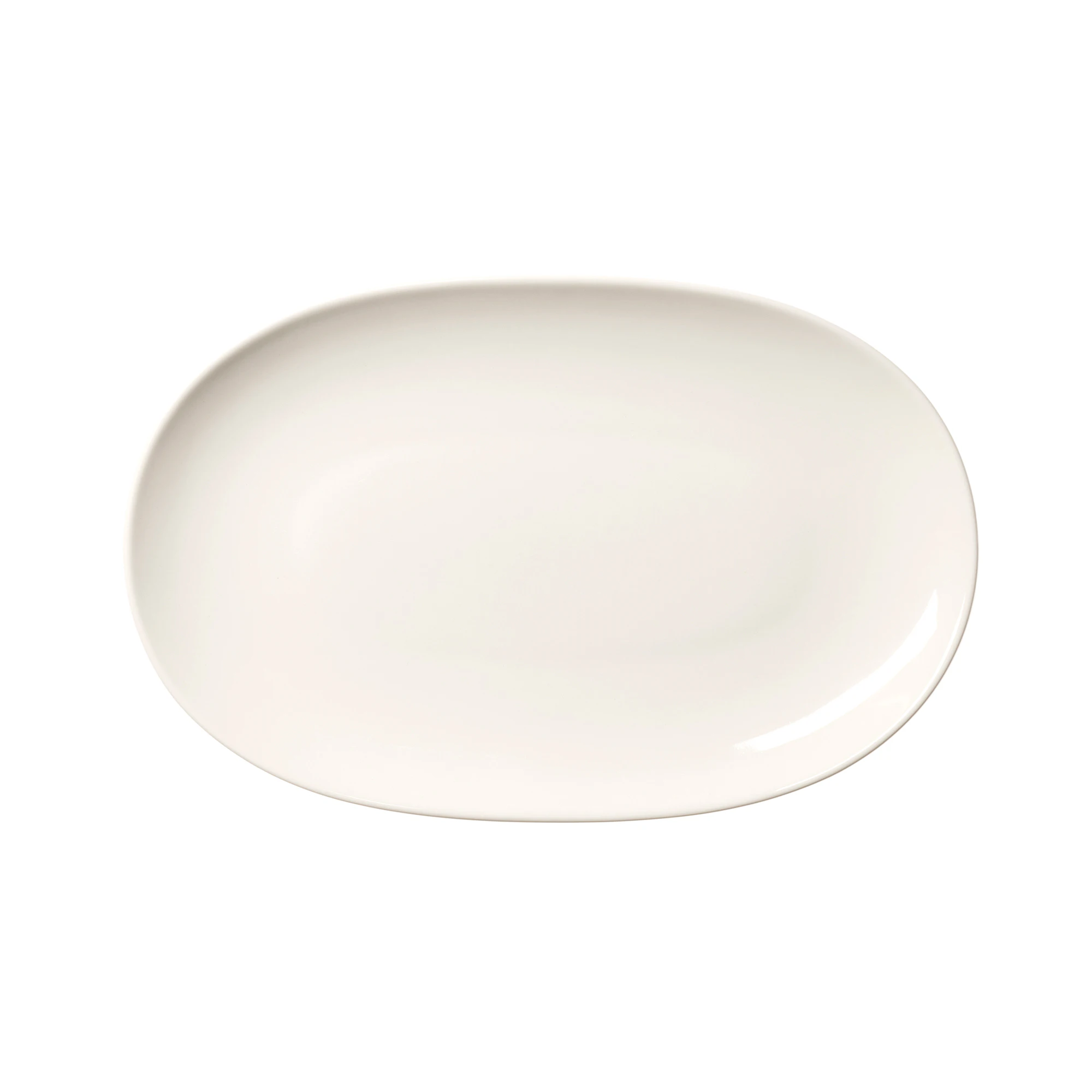 Arabia 24h Oval Tallrik 18x28 Cm - Uppläggningsfat roporslin Vit