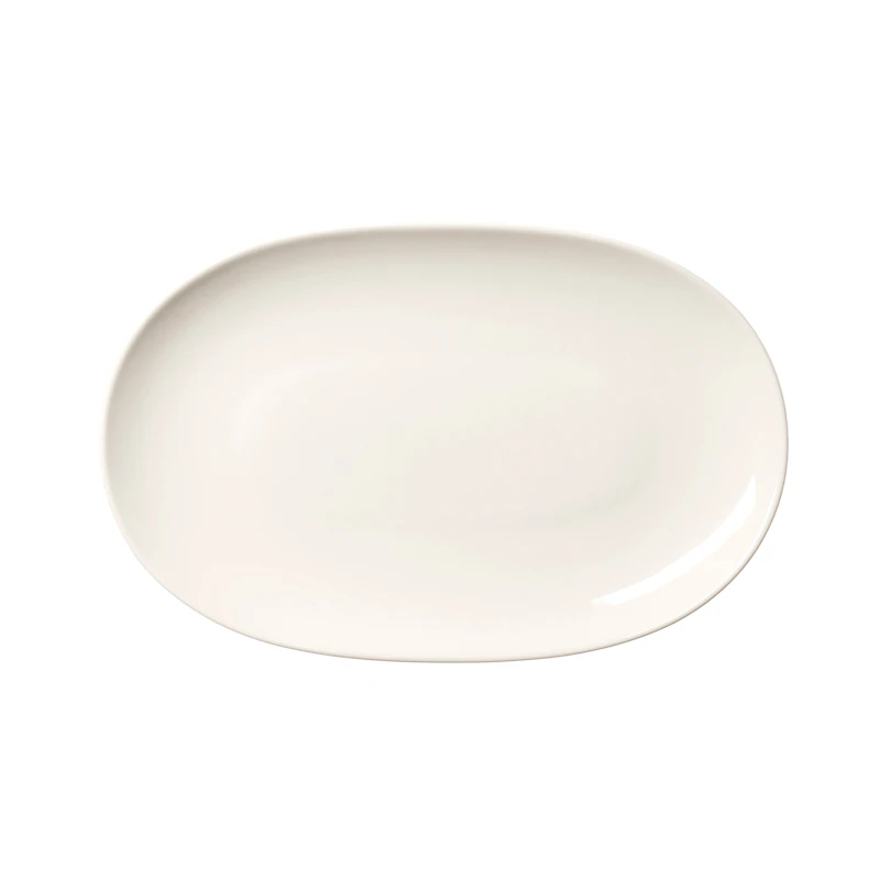 24h Oval Tallrik 18x28 cm, Vit