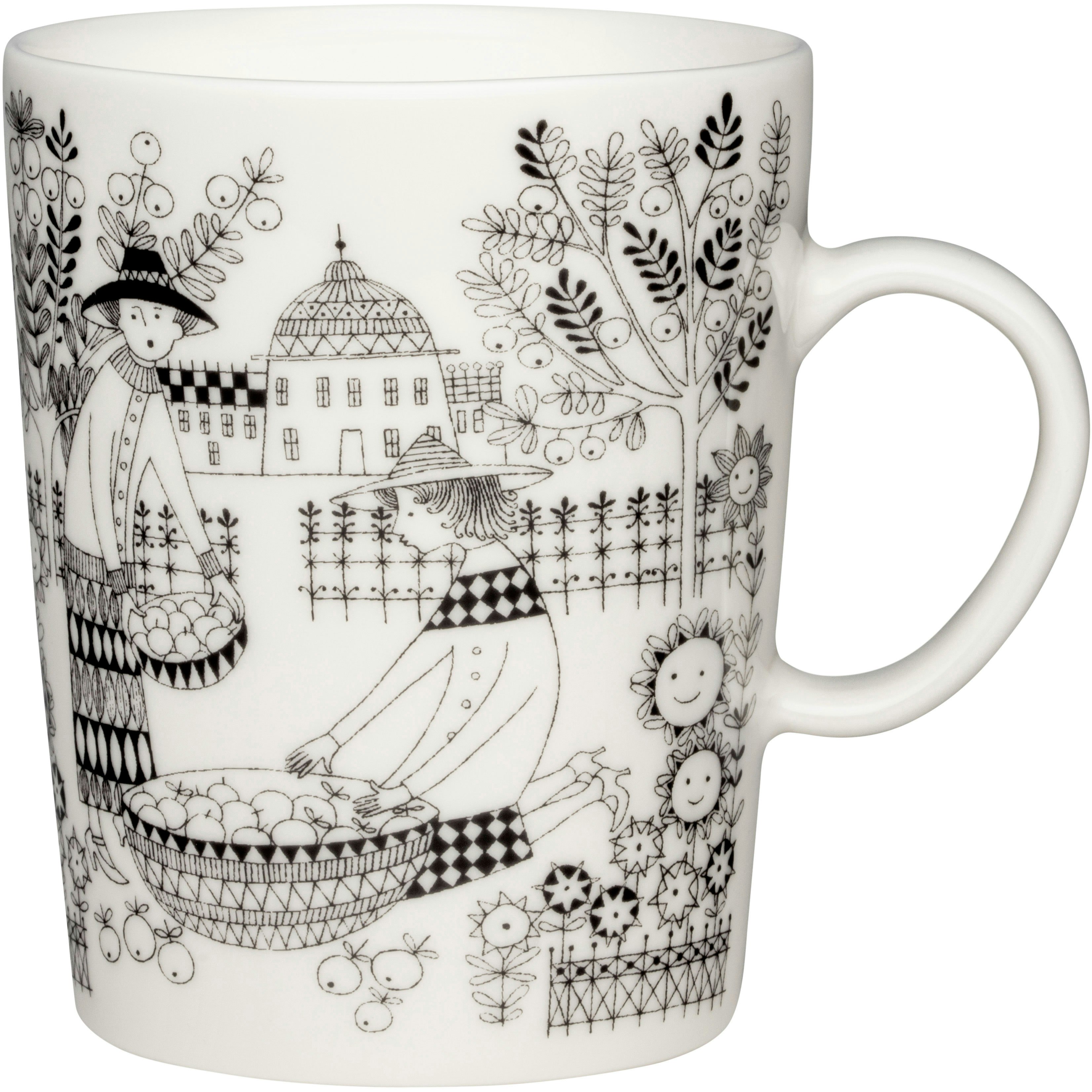 Arabia Emilia Mugg 50 Cl - Kaffekoppar roporslin Vit