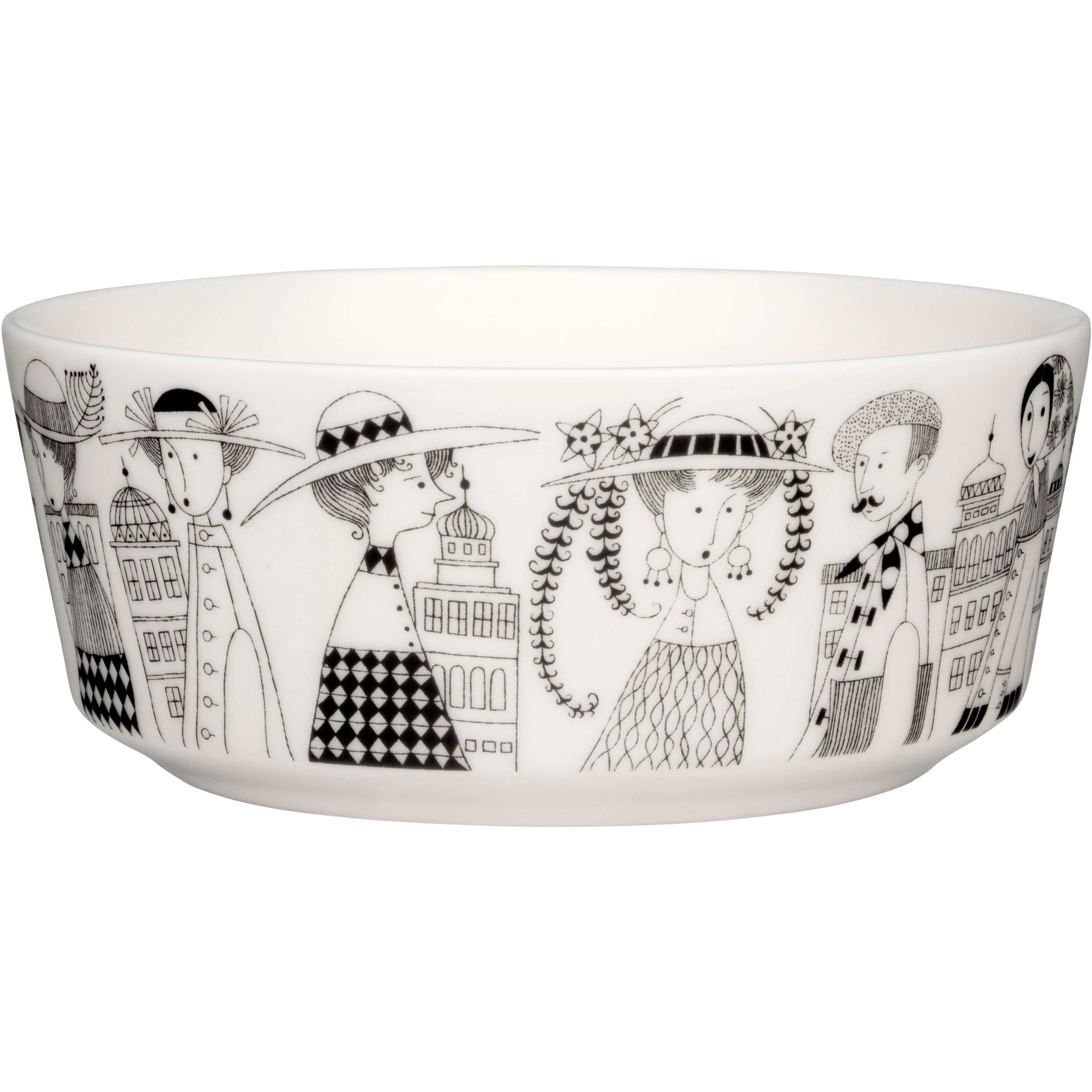 Arabia Emilia Sk&aring;l 15 Cm - Serveringssk&aring;lar roporslin Vit