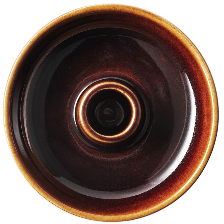 Arabia Kirnu Ljusstake 11x3,5 Cm - Ljusstakar Vitroporslin Brun