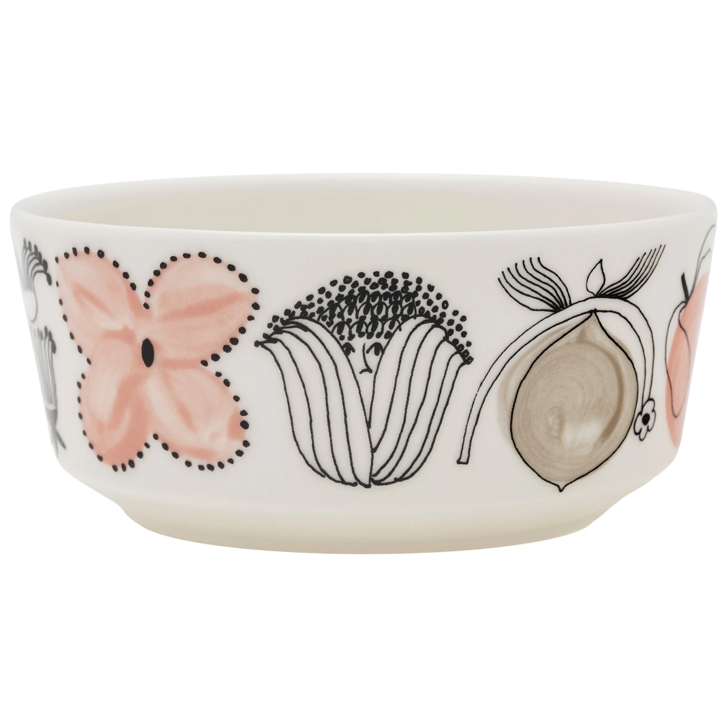 arabia kukkamaa skål 13 cm - vitroporslin grön