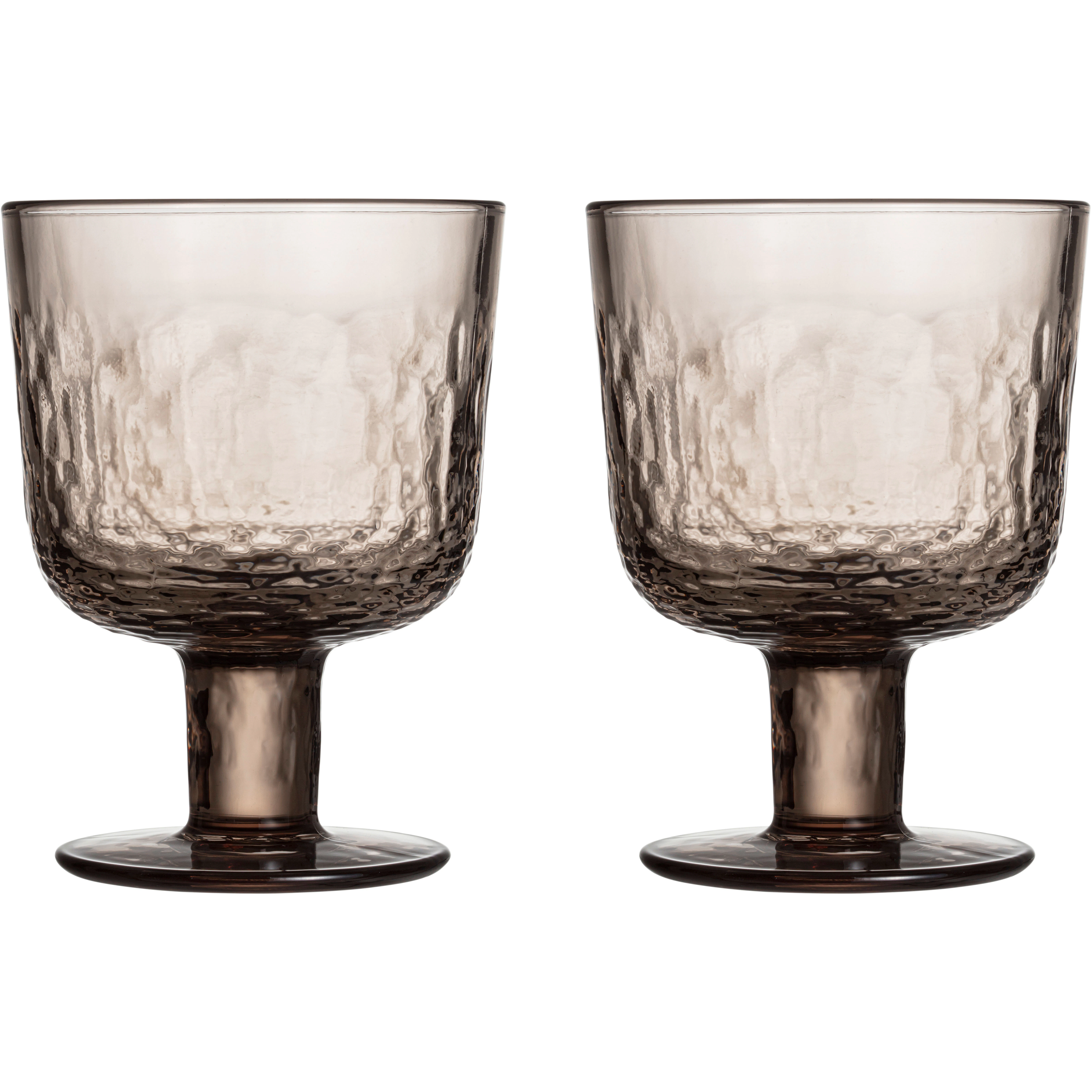 arabia mainio på fot 30 cl 2-pack - dricksglas glas mocca